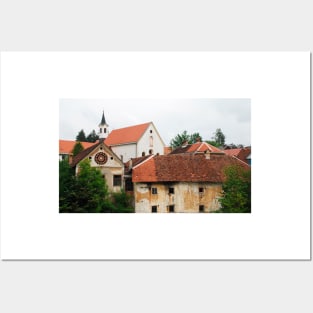 Capuchin Church and Foreground Buildings Posters and Art